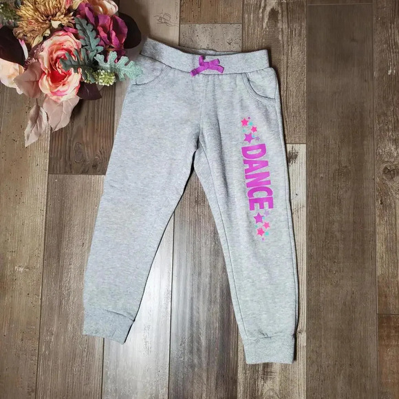 Jumping Beans Girls Size 5 "Dance" Jogger Sweatpants NWOT - Picture 1 of 11